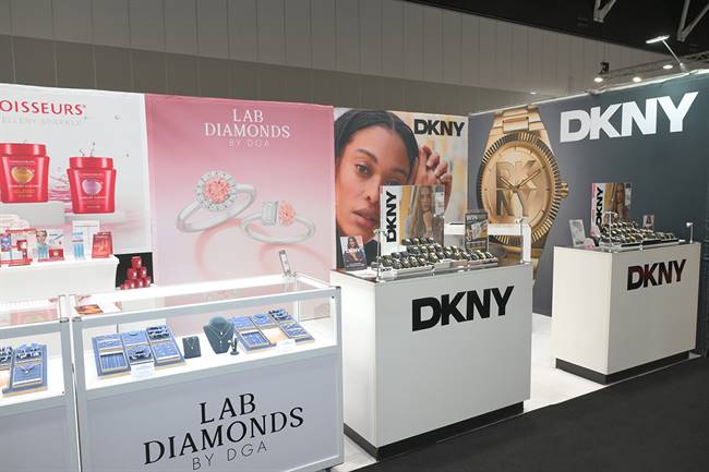 Duraflex showcasing DKNY Watches and Lab Diamonds by DGA.