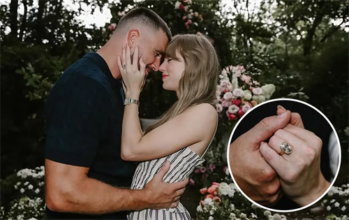 The world’s biggest celebrity pairing – Taylor Swift and Travis Kelce – is officially set to be married, and naturally, fascination has swirled around the chosen engagement ring. | Source: Taylor Swift