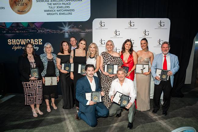 20-year membership awards with Showcase Jewellers.