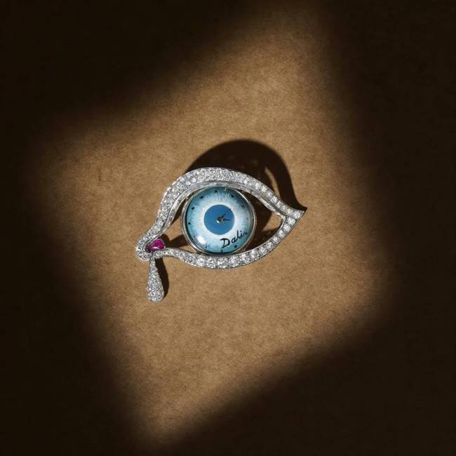 Salvador Dalí, <i>The Eye of Time.</i> Conceived in 1949, executed 1958–59. Inscribed “Dalí” on the dial. Courtesy Louisa Guinness Gallery and Leo Bieber.