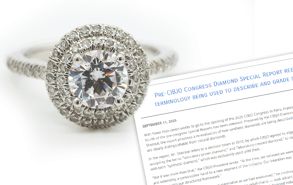 The World Jewellery Confederation (CIBJO) has announced plans to review its stance on lab-created diamond terminology at an upcoming event in Paris in October. | Source: CIBJO/Sabrianna