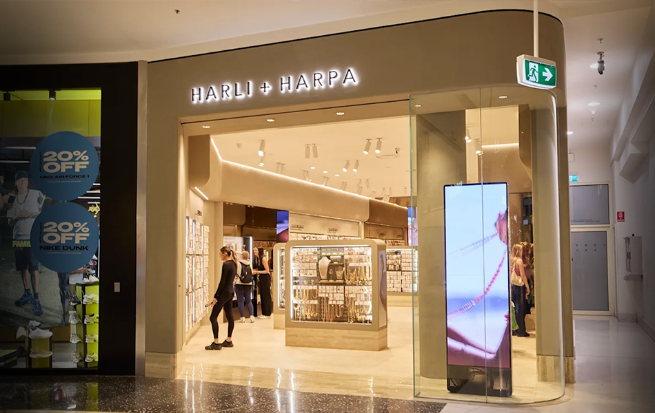 Australia’s emerging fashion jewellery chain, Harli + Harpa, is approaching a significant milestone less than 12 months after the company was launched. | Source: Westfield 