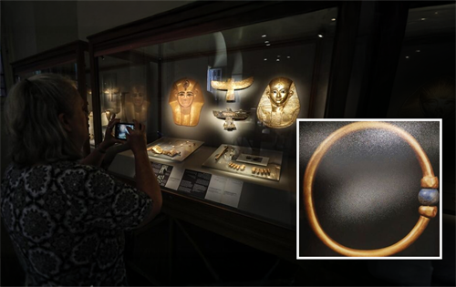 A 3,000-year-old gold bracelet from the Egyptian National Museum in Cairo was stolen and melted down into other jewellery. | Source: Anatolian Archaeology/Anadolu Agency