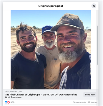 The website and social media of this scammer exhibit many of the typical hallmarks of a ‘ghost store’ scammer, including closing down sales, extreme discounting, and the use of AI-generated imagery and fraudulent backgrounds.