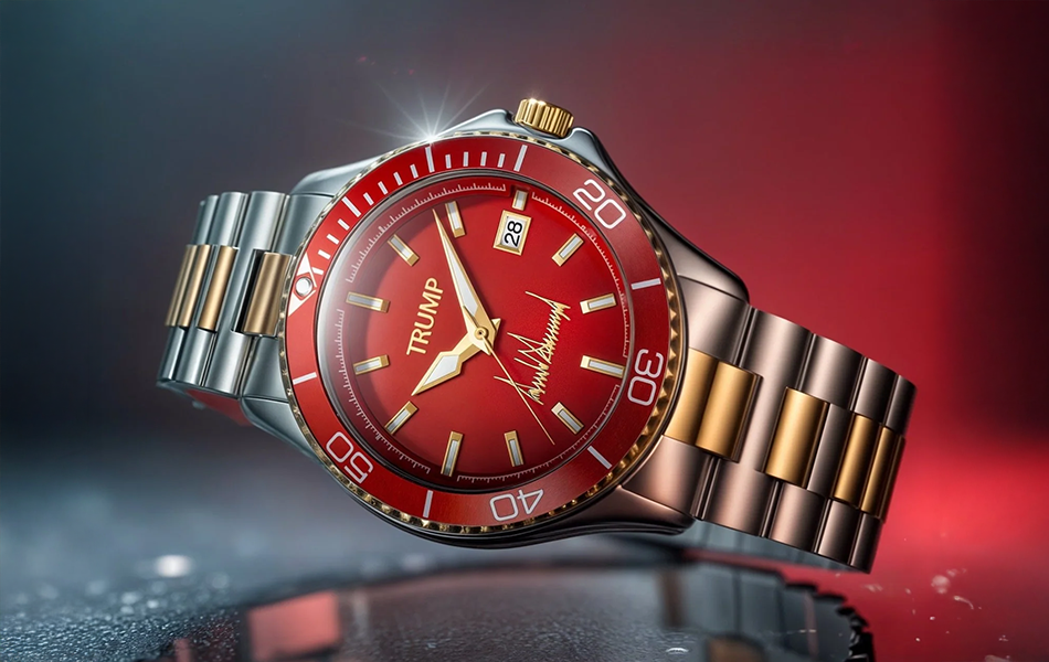 Trump Watches are back in the media spotlight, with commercials for the US President’s branded line appearing on Newsmax, a conservative media network in the US. | Source: Trump Watches