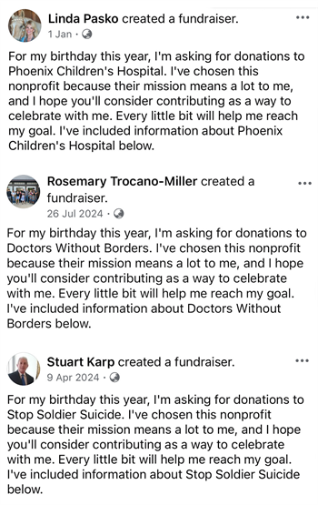 A closer examination of the Facebook accounts endorsing the scammer