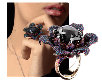 Black Velvet Ring by Jewellery Theatre