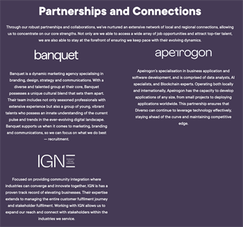 The liquidated Diverso Resources (not to be confused with Diversa Resources), owned by Andy Phanthapangna promotes its connections to two other Phanthapangna-owned companies that have also been liquidated. It also promotes its partnership with Industry Group Network, the company that owned Jewellery World. Diverso Resources had “been insolvent since its inception,” says the liquidator.