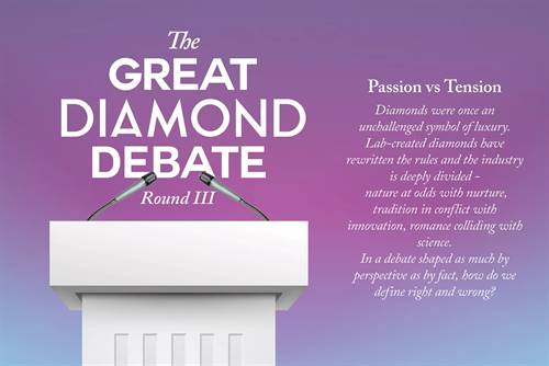 The Great Diamond Debate III: Passion vs Tension – Lab-grown diamonds have disrupted traditional markets, sparking debates on value, transparency, and clear natural-synthetic differentiation to sustain consumer trust and industry health.
