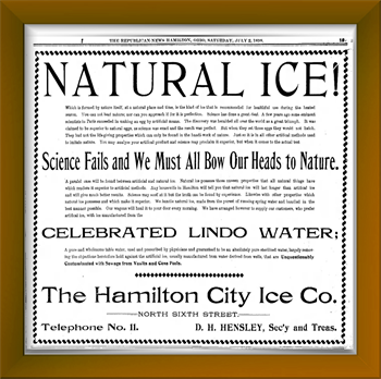 The rise of commercial ice was supported by many marketing claims that ‘natural’ products were always superior to those created by machines. Many of these claims mirror those made about diamonds today.