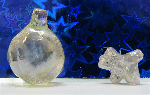 The “ornament” and “puppy” rough diamonds. | Source: Rapaport/Alrosa