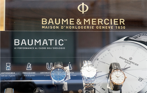 Swiss luxury goods company Richemont has announced the sale of specialist watch brand Baume & Mercier to the Damiani Group, an Italian jewellery business. | Source: Shutterstock
