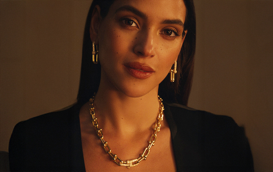 Tiffany & Co. has released its 2026 Valentine’s Day campaign featuring brand ambassador and actress Adria Arjona. | Source: Preferist