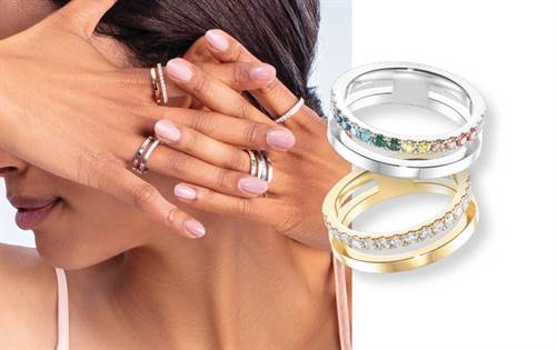 Coeur de Lion: Discover Eternal Unity rings from the Mix’n Match Essentials Collection, featuring polished stainless steel and sparkling cubic zirconia. Modern sophistication meets timeless romance in elegant, symbolic design. | Source: Coeur de Lion