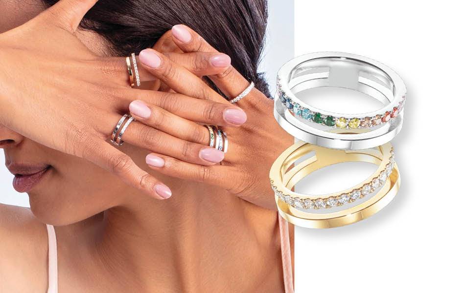 Coeur de Lion: Discover Eternal Unity rings from the Mix’n Match Essentials Collection, featuring polished stainless steel and sparkling cubic zirconia. Modern sophistication meets timeless romance in elegant, symbolic design. | Source: Coeur de Lion