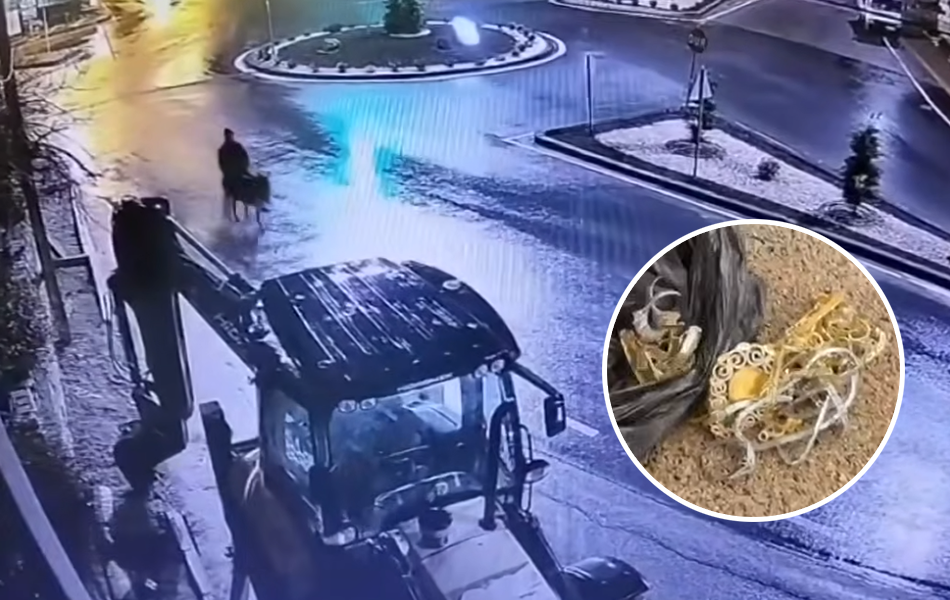 Bizarre footage has emerged from Turkey, where a would-be gold thief escaped the scene of a crime using a donkey as a getaway vehicle. | Source: Guardian News