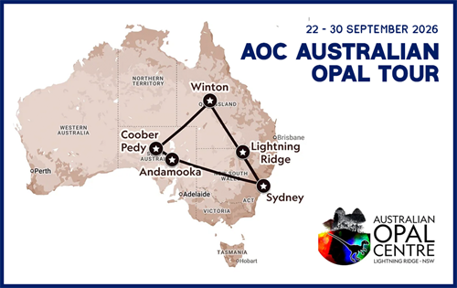 The Australian Opal Tour takes groups of collectors, gemmologists, and jewellers on a 3,800-kilometre trip, visiting four of the country’s most important opal-producing regions.