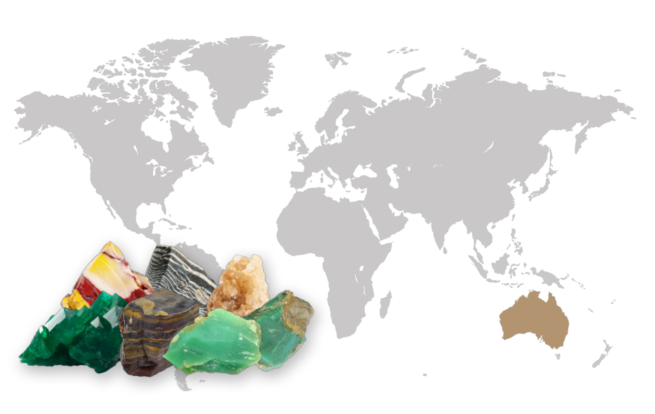 Western Australia is the only Australian state to produce significant quantities of this uncommon ornamental material.