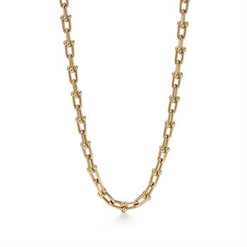 Medium link necklace in yellow gold