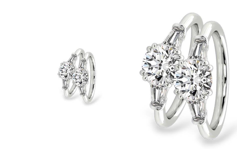 Upload custom designs or select pre-sets with live pricing. In-house design, casting, setting & finishing. Direct-to-source pricing for retailers. | Source: West End Collection