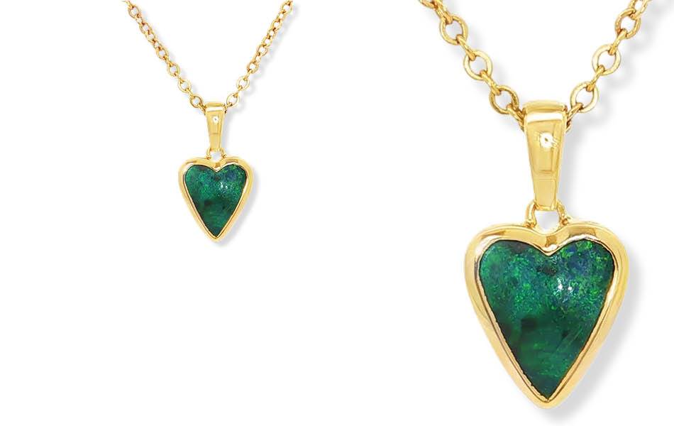 Discover rare beauty with one-of-a-kind Opal pendants. Featuring authentic Australian opals, each piece showcases unique colour & elegant design. | Source: Ikecho Australia