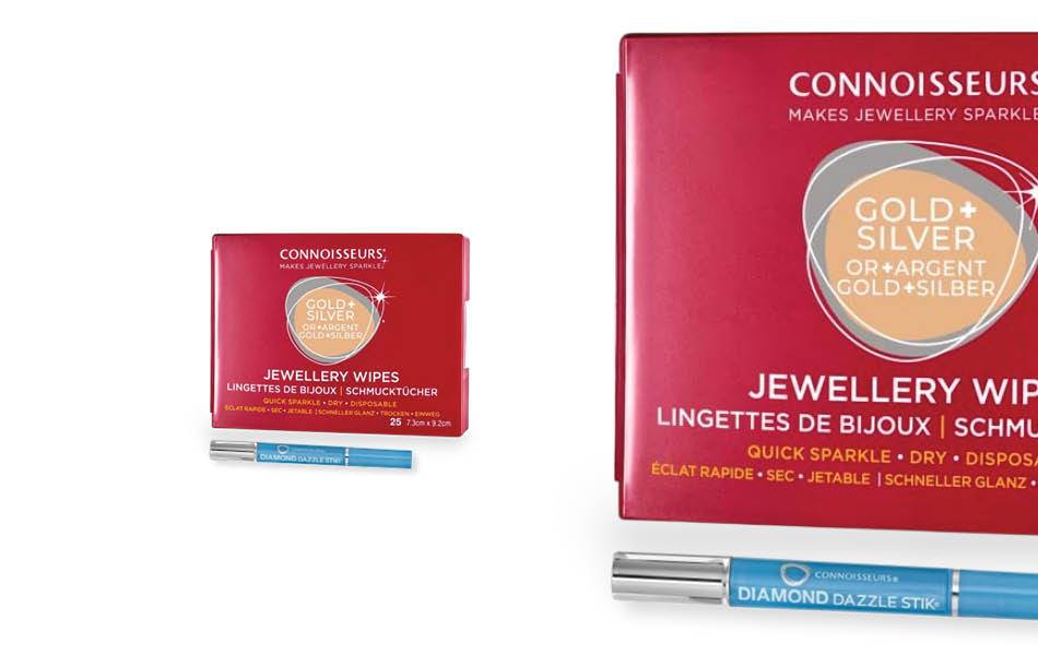 Transform dull diamonds in seconds! Cleans, polishes & protects gold & silver. Removes tarnish & repels dirt with a unique polymer formula. | Source: Connoisseurs - DuraflexONNOISSEURS