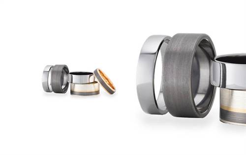 Bold, modern & durable. Affordable alternative for today's customer. Hypoallergenic & long-lasting, tantalum offers a premium, contemporary choice. | Souce: Becks