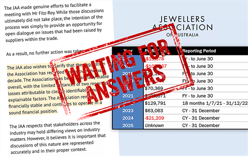 Following the JAA board publishing inaccurate and misleading claims concerning its financial affairs over the past decade, Jeweller sought clarification from newly-appointed independent director Anna Hakman.