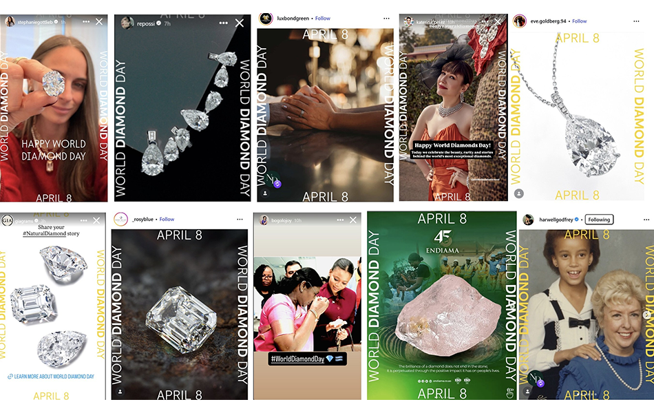 The Natural Diamond Council has described the inaugural edition of ‘World Diamond Day’ as a rousing success. | Source: IIDEX Online/Natural Diamond Council