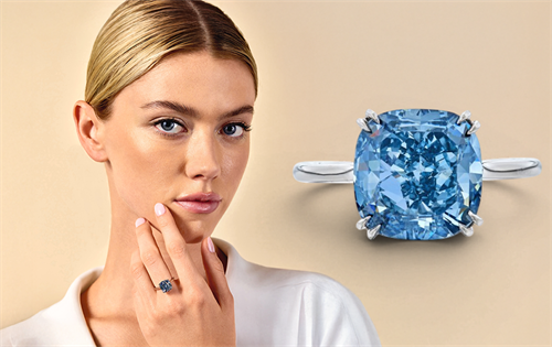 A large fancy colour blue diamond ring will headline Sotheby’s Geneva High Jewellery sale on 12 May and is expected to command a gigantic return. | Source: Sotheby's
