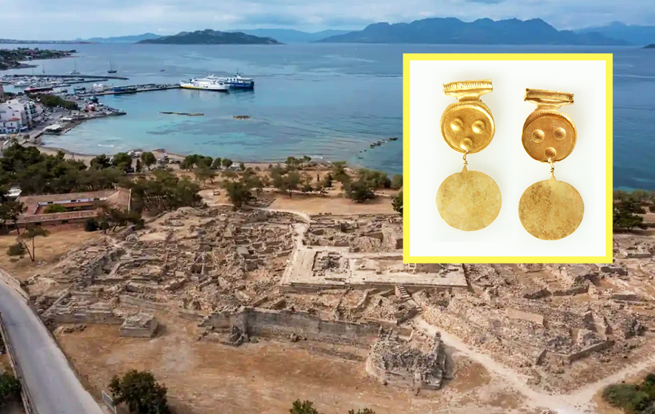 A collection of gold jewellery believed to be more than 3,000 years old has been discovered in Greece and has been described as being in remarkable condition. | Source: Arkeonews