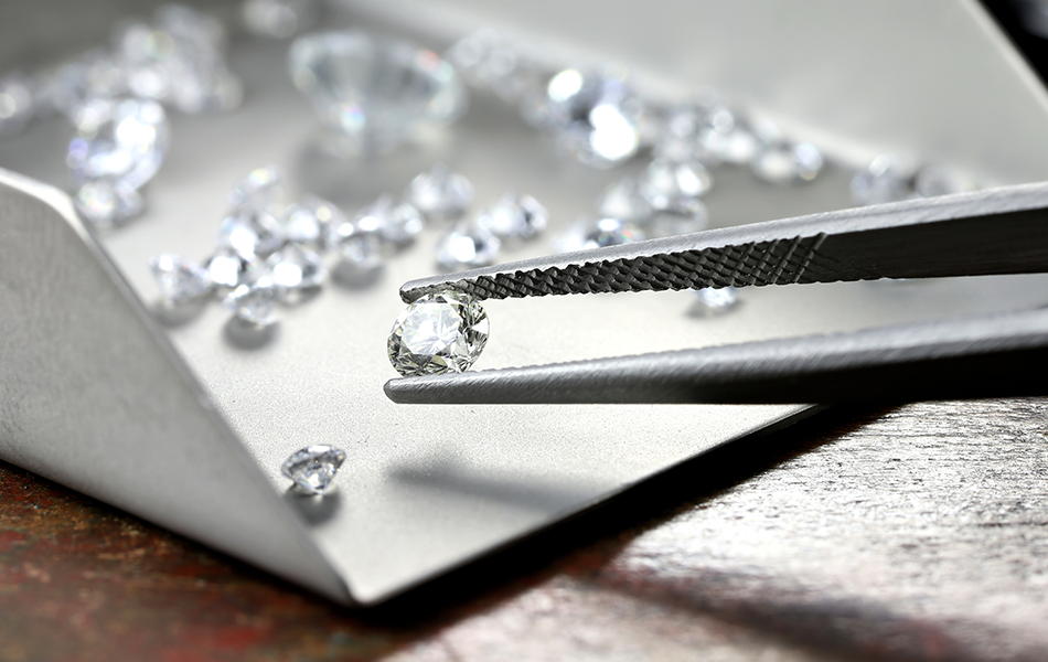 New data has found that India exported more polished lab-created diamond carats than natural diamond, a significant symbolic shift for the global jewellery trade. | Source: Shutterstock