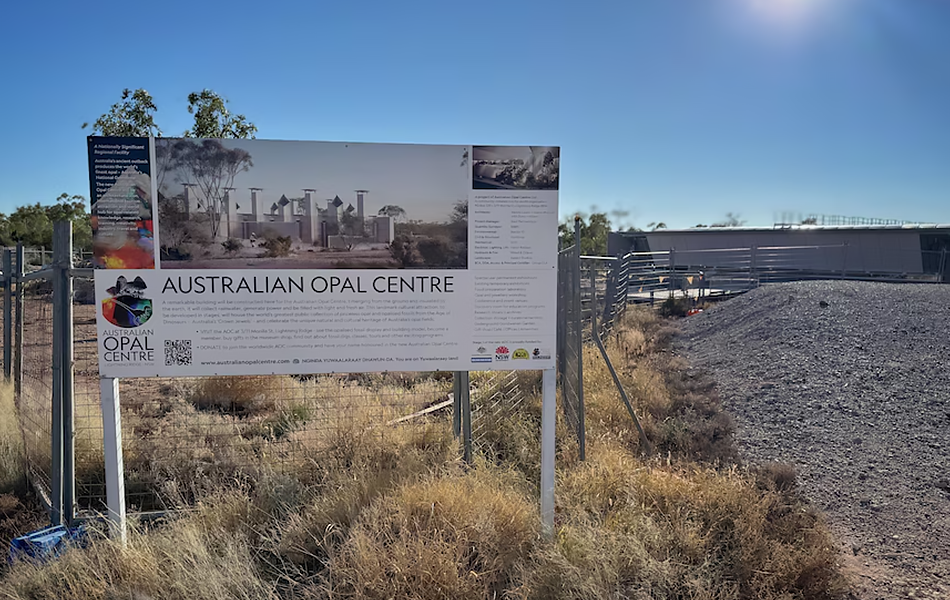 The Australian Opal Centre has received a $1 million ‘bailout’ package from the government for the construction of its museum after previously allocated funding ran out. | Source: ABC Western Plains: Catherine James