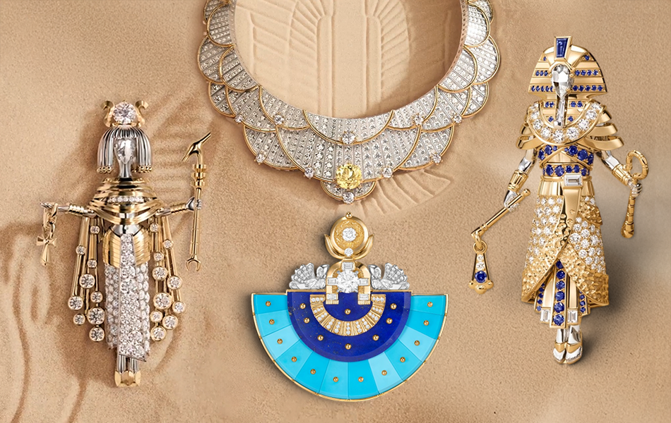 Van Cleef & Arpels has released Fascinating Egypt, a fine jewellery collection of around 180 pieces, in Paris. | Source: Van Cleef & Arpels
