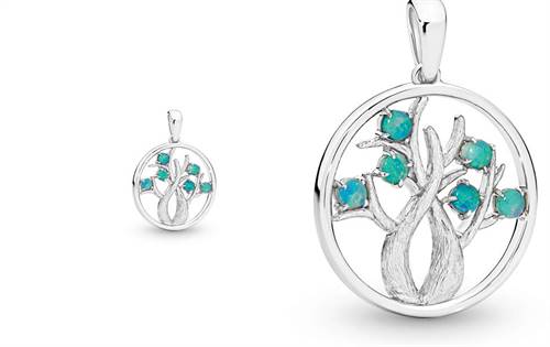 Boab-tree inspired design, set with shimmering Australian solid opals — meaningful, elegant and made for everyday wear. | Source: Ikecho Australia