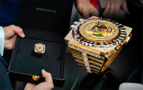 Representatives of Belgium's diamond industry have presented US President Donald Trump with a custom-made gold ring. | Source: Big News Network/The Philadelphia Inquirer/AP