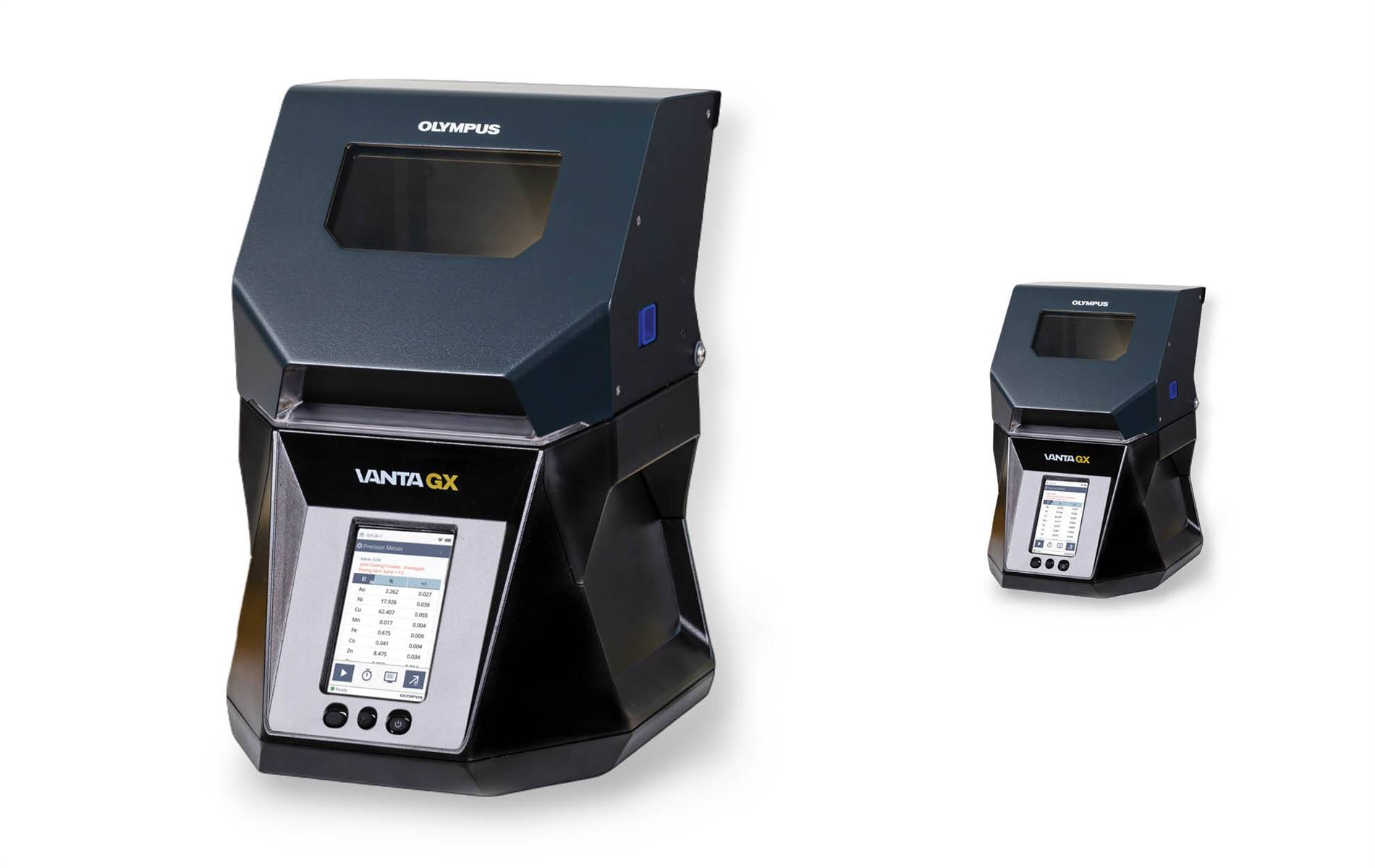 Compact, stylish XRF analysers — precisely test purity of gold, silver, jewellery, coins and valuables. | Source: Evident Australia