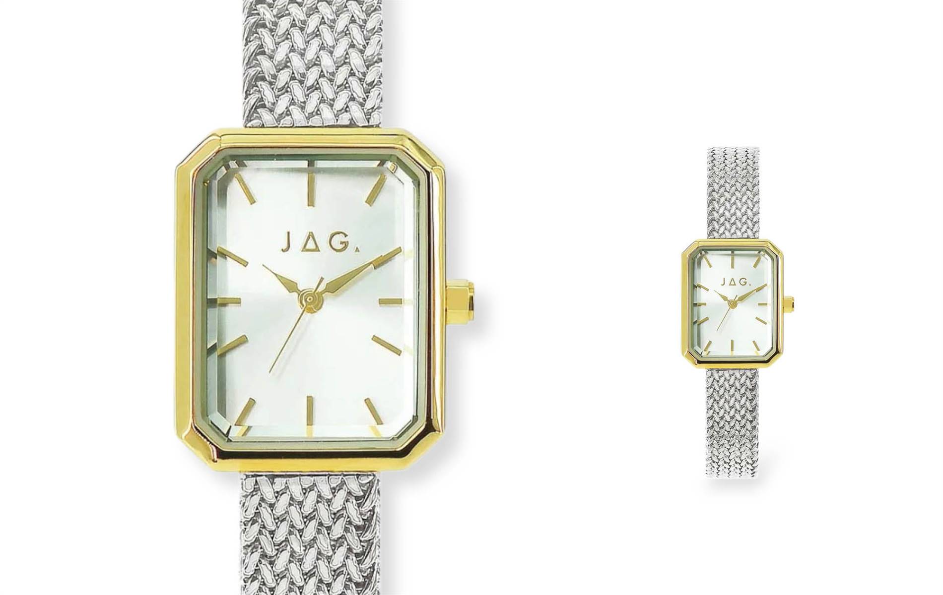 Refined octagonal case, woven strap, luxurious dial — timeless and sophisticated design. | Souce: JAG