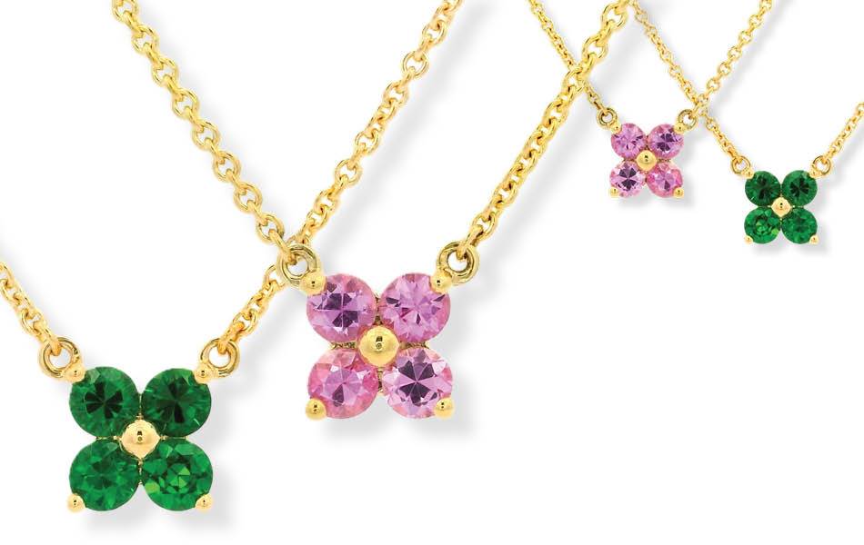 ADTC Jardin Collection: vibrant gemstones in 9ct gold — accessible, versatile natural luxury jewellery | Source: ADTC