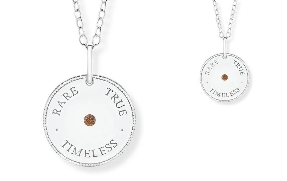 Sterling silver with Australian Chocolate Diamond — celebrates authenticity and enduring beauty. | Source: Bolton Gems
