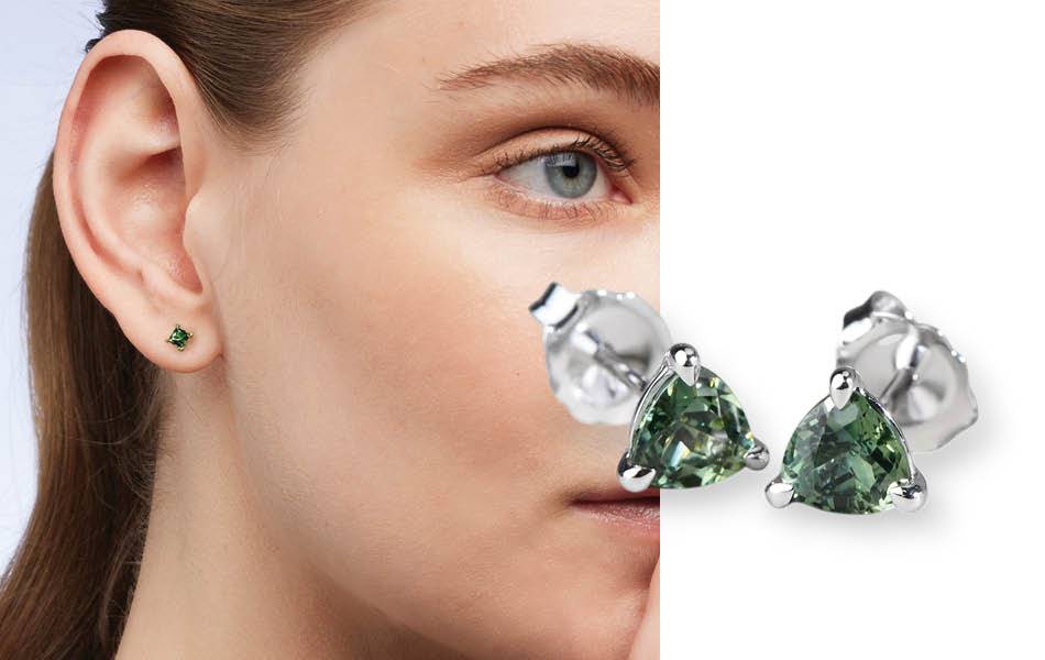 9ct gold earrings featuring varied Australian sapphires — timeless, versatile everyday essentials. | Source: Sapphire Dreams
