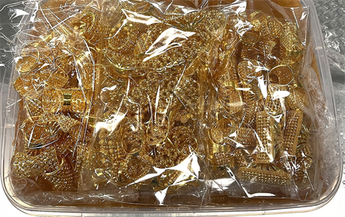 Earlier this month, a traveller was busted at a Sydney airport attempting to smuggle more than $1 million worth of gold jewellery into the country. | Source: Australian Border Force (ABF)