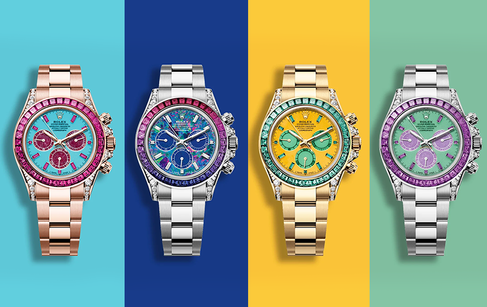 Swiss watchmaker Rolex has used four one-of-a-kind timepieces as the centrepiece of its first major charity auction, bringing rare designs and wealthy collectors together to support two causes. | Source: Hodinkee
