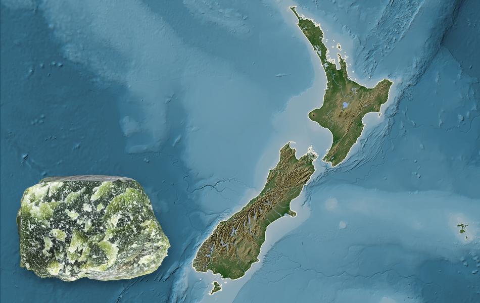 New Zealand’s gem materials seem to map the country itself.