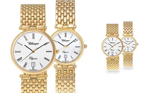 Matching Swiss-made timepieces — refined, elegant, ideal for couples and meaningful gifts. | Source: Classique