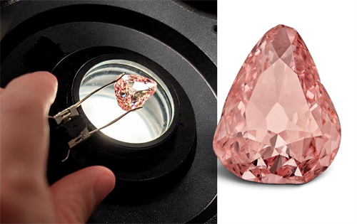 A nine-carat fancy colour pink diamond stolen from a French château almost 100 years ago is returning to public display, with the historic diamond set to feature in an exhibition at the Château de Chantilly. | Source: Nathanistic