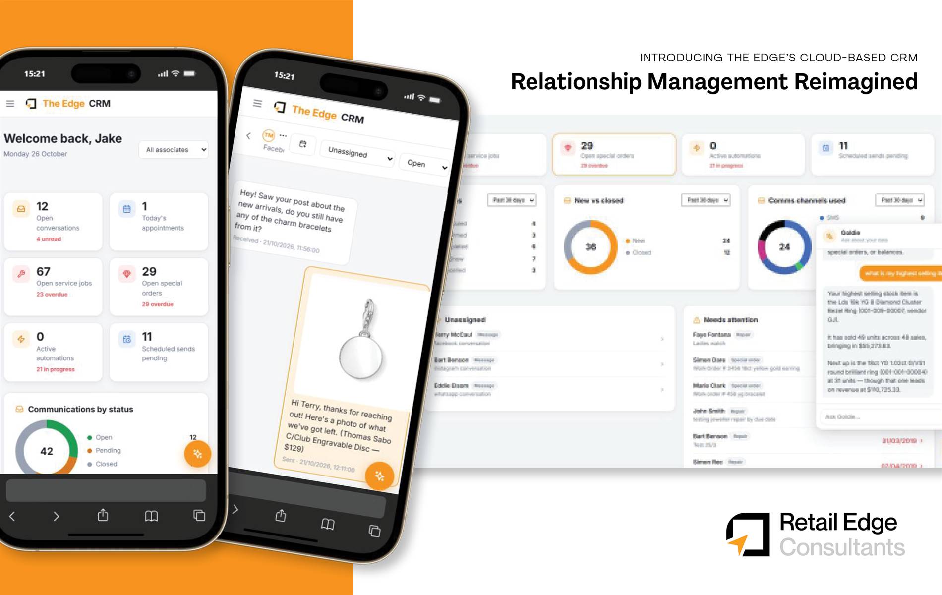 Retail Edge launches cloud CRM for independent jewellers, consolidating customer communications across SMS, email, and social media with industry rollout set for Q1 of 2027.