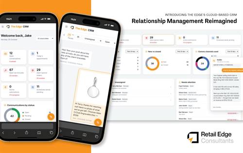 Retail Edge launches cloud CRM for independent jewellers, consolidating customer communications across SMS, email, and social media with industry rollout set for Q1 of 2027.