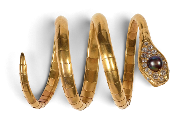 Queen Alexandra’s articulated serpent bracelet, c.1870