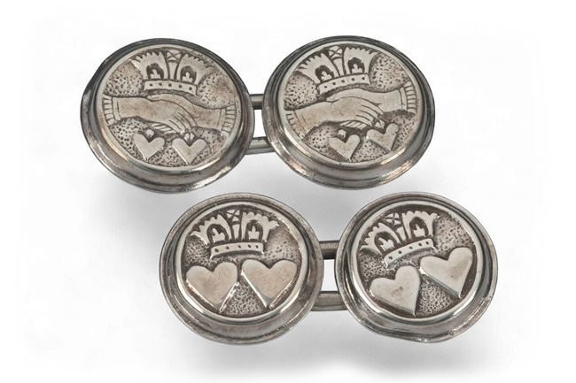 Cufflinks dating to around 1640, believed to have been worn by Charles I at his execution